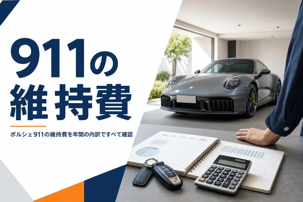 ガレージの911と維持費を計算するノート