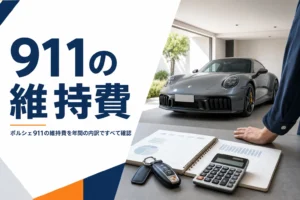 ガレージの911と維持費を計算するノート