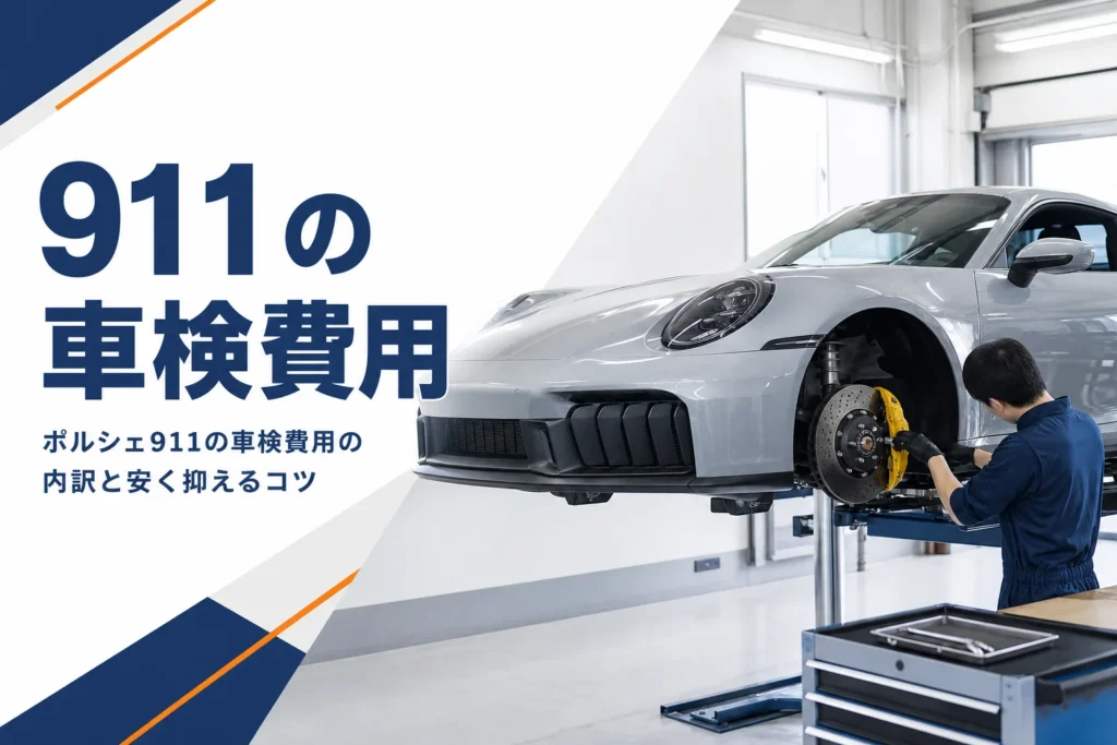 整備工場で点検を受ける911